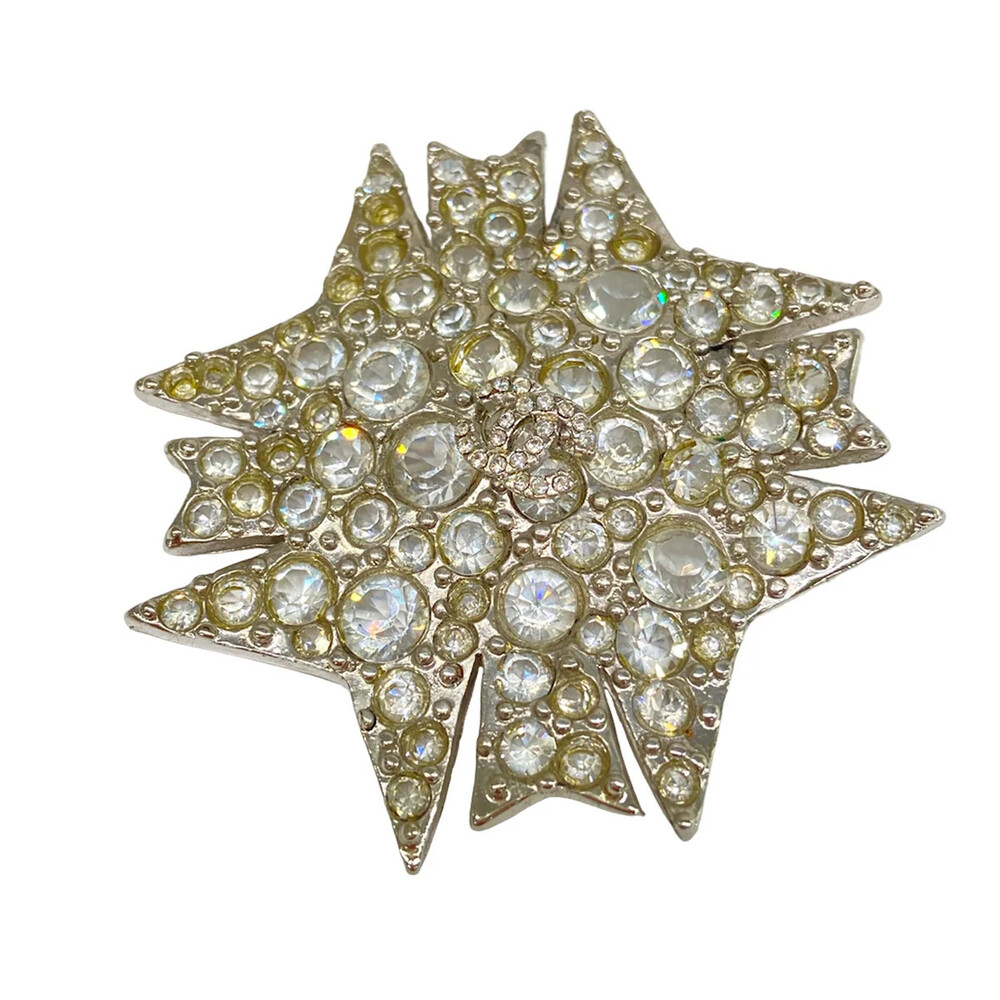 Chanel Coco Silver Hardware Rhinestones #349498C71B